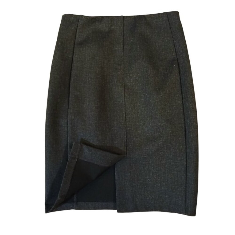 LIVERPOOL Dark Gray Career Skirt Size OP - EUC - Picture 2 of 8